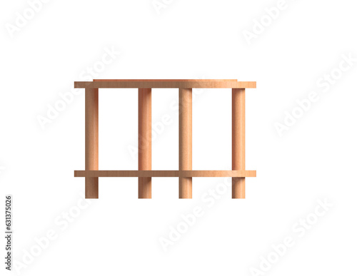 3d oval table design isolated in transparent background
