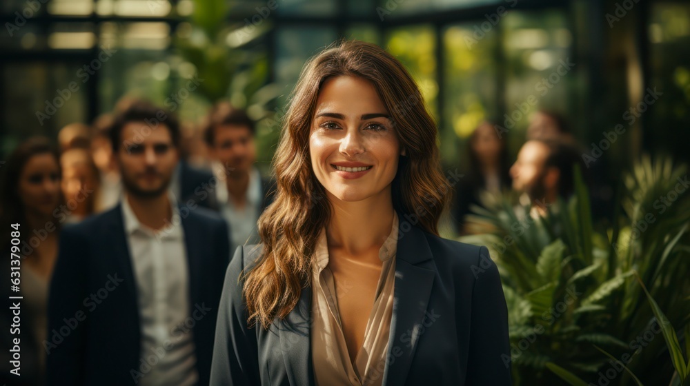 Successful business team, diverse, high energy, modern office, casual attire, teamwork and collaboration Successful business team, diverse, high energy, modern office, casual attire, teamwork and collaboration