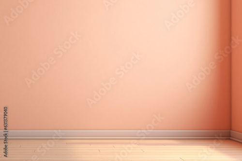 Wallpaper Mural An empty peach-colored wall background. (Generative AI) Torontodigital.ca