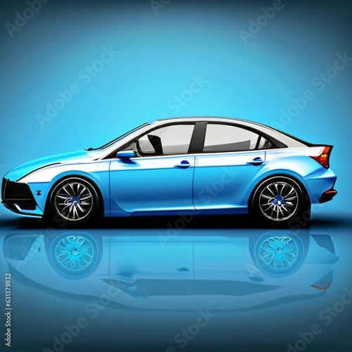 Modern cars are on the road. 3d illustration and 3d render © Md.abdul gofur akndo