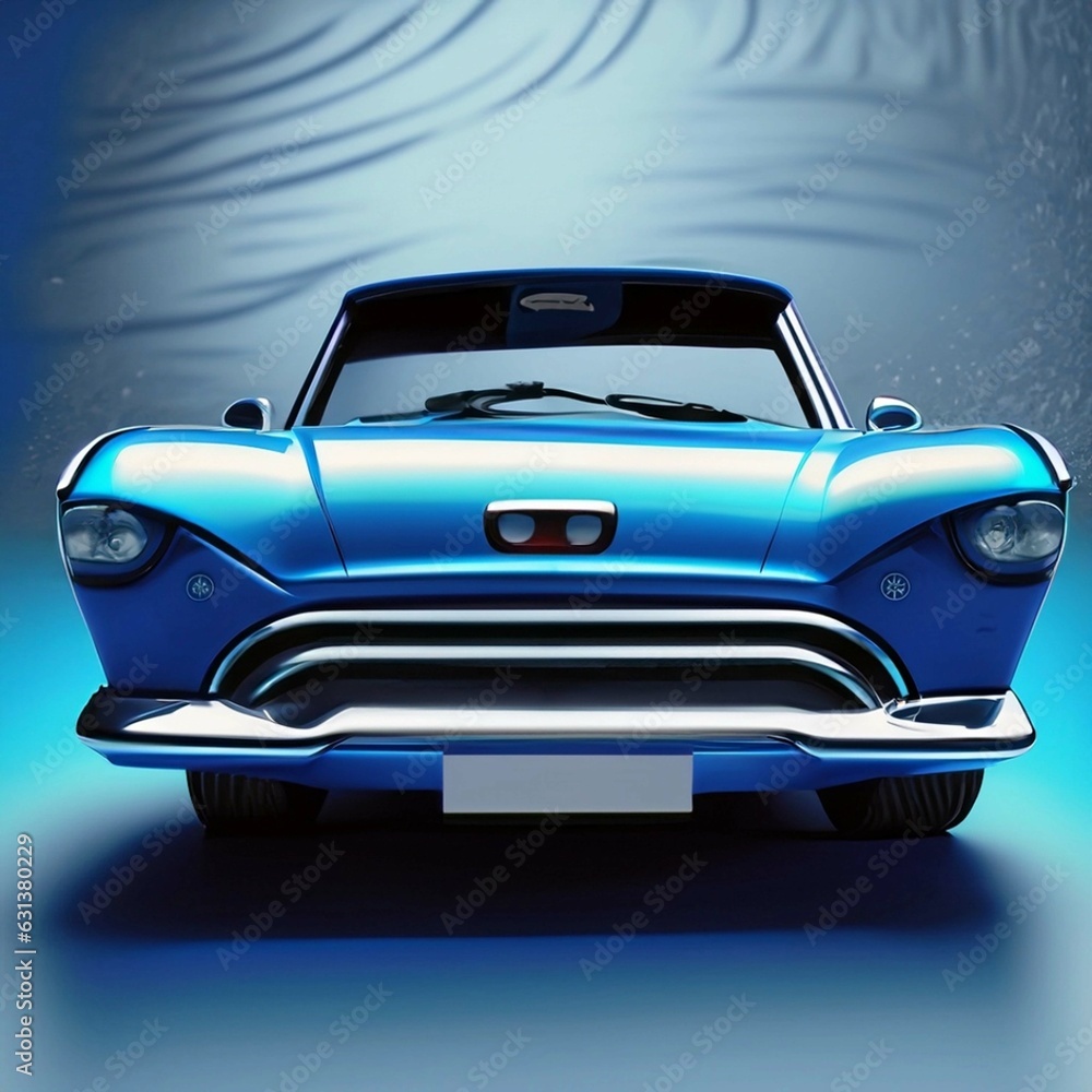 Modern cars are on the road. 3d illustration and 3d render Modern cars are on the road. 3d illustration and 3d render