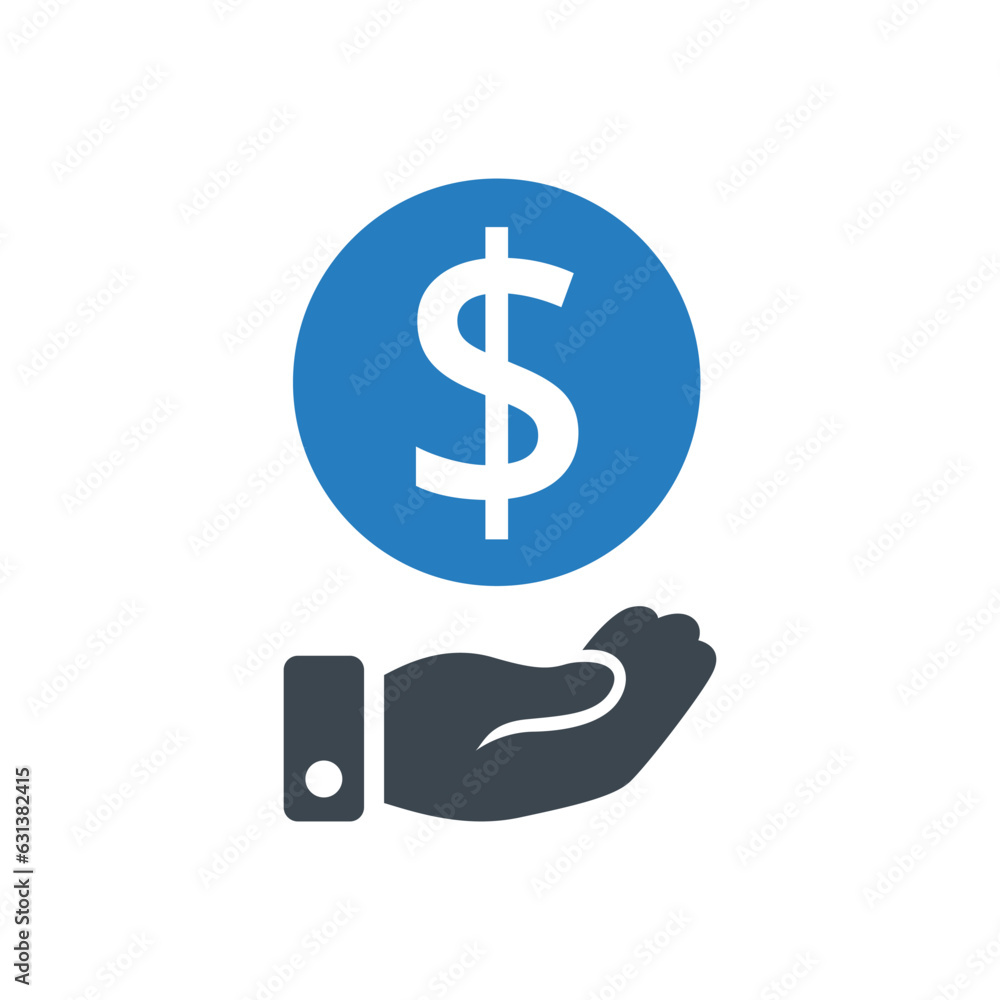 Money coin payment vector icon Money coin payment vector icon