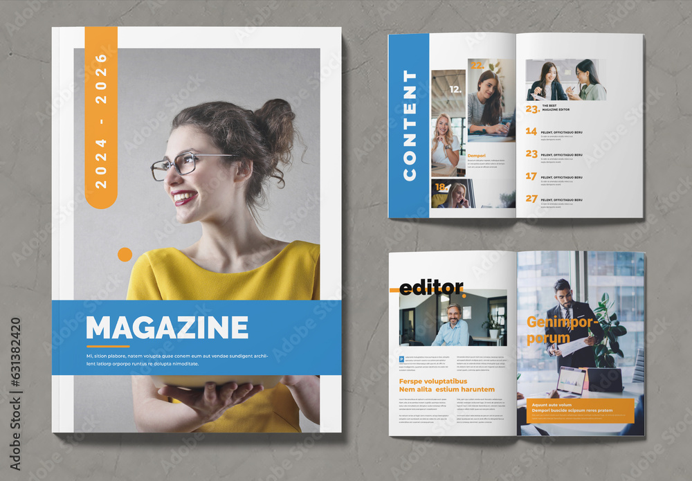 Magazine Stock Template Adobe Stock Magazine Stock Template Adobe Stock
