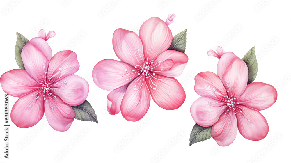 watercolor camellias flowers