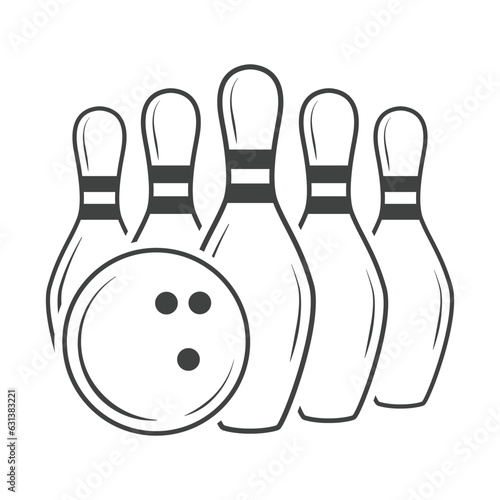 Bowling Outline Vector, Bowling Vector, Bowling illustration, Bowling Vector, Line Art, Outline, Sports illustration, Bowling, vector, Bowling silhouette, silhouette, Sports silhouette, Game vector