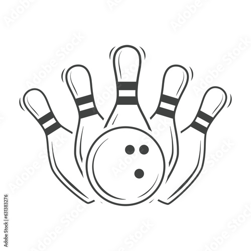 Bowling Outline Vector, Bowling Vector, Bowling illustration, Bowling Vector, Line Art, Outline, Sports illustration, Bowling, vector, Bowling silhouette, silhouette, Sports silhouette, Game vector
