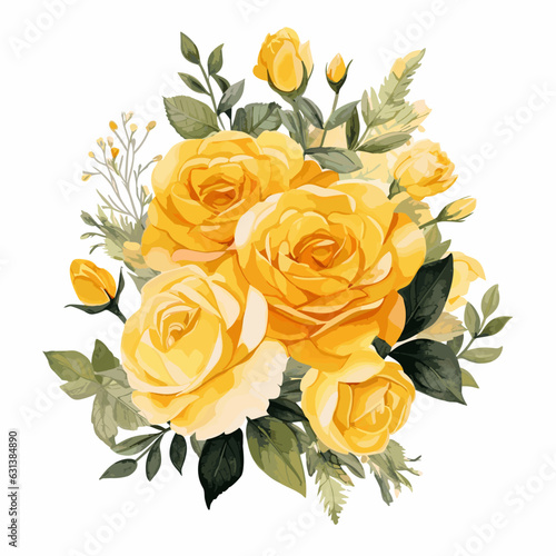 bouquet of yellow roses