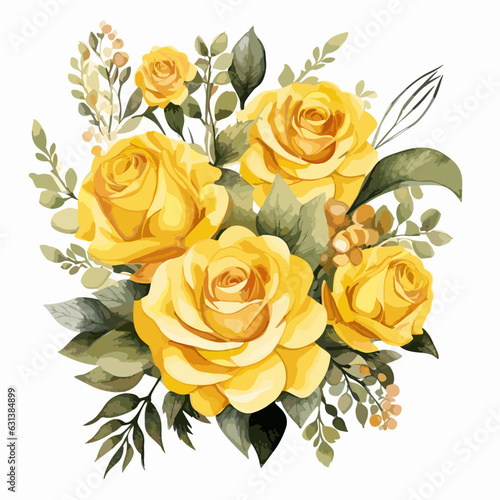 bouquet of yellow roses