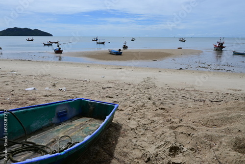 fishing boats on the beach