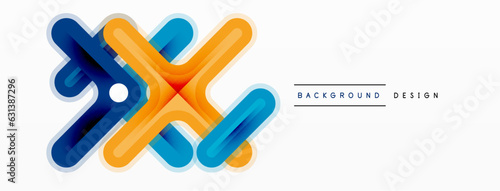 Minimal geometric background cross line. Design for wallpaper, banner, background, landing page, wall art, invitation, prints, posters