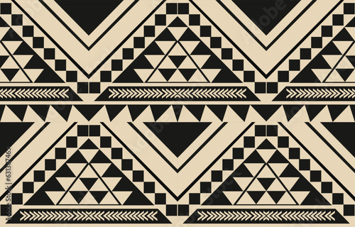 Ethnic abstract ikat art. Aztec ornament print. geometric ethnic pattern seamless  color oriental.  Design for background ,curtain, carpet, wallpaper, clothing, wrapping, Batik, vector illustration.