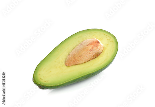 Avocado sliced isolated on white background