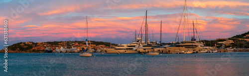 Panoramic sunset at Porto Cervo,Olbia-Tempio - Sardinia
