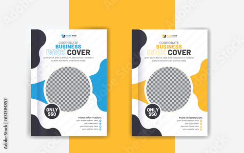 Business book cover design  and annual report  template