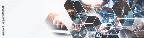 Data exchange, digital technology background, software development, cloud computing. Business Intelligence, global network, Data analysis, techician team computer programming, internet technology