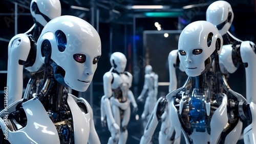 High tech intelligent AI robots