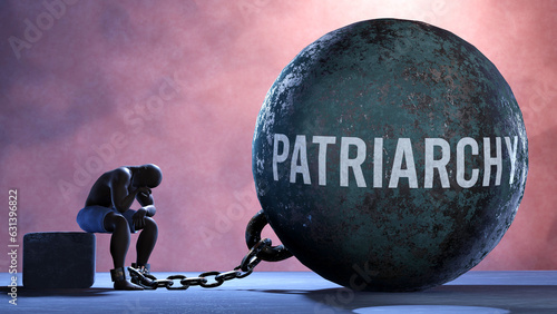 Foto Patriarchy - a metaphor showing human struggle with Patriarchy