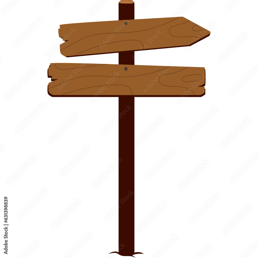 Wooden Board Direction Wooden Board Direction