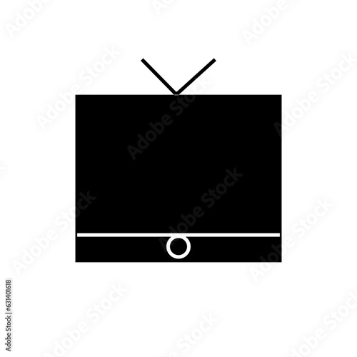 black tv set