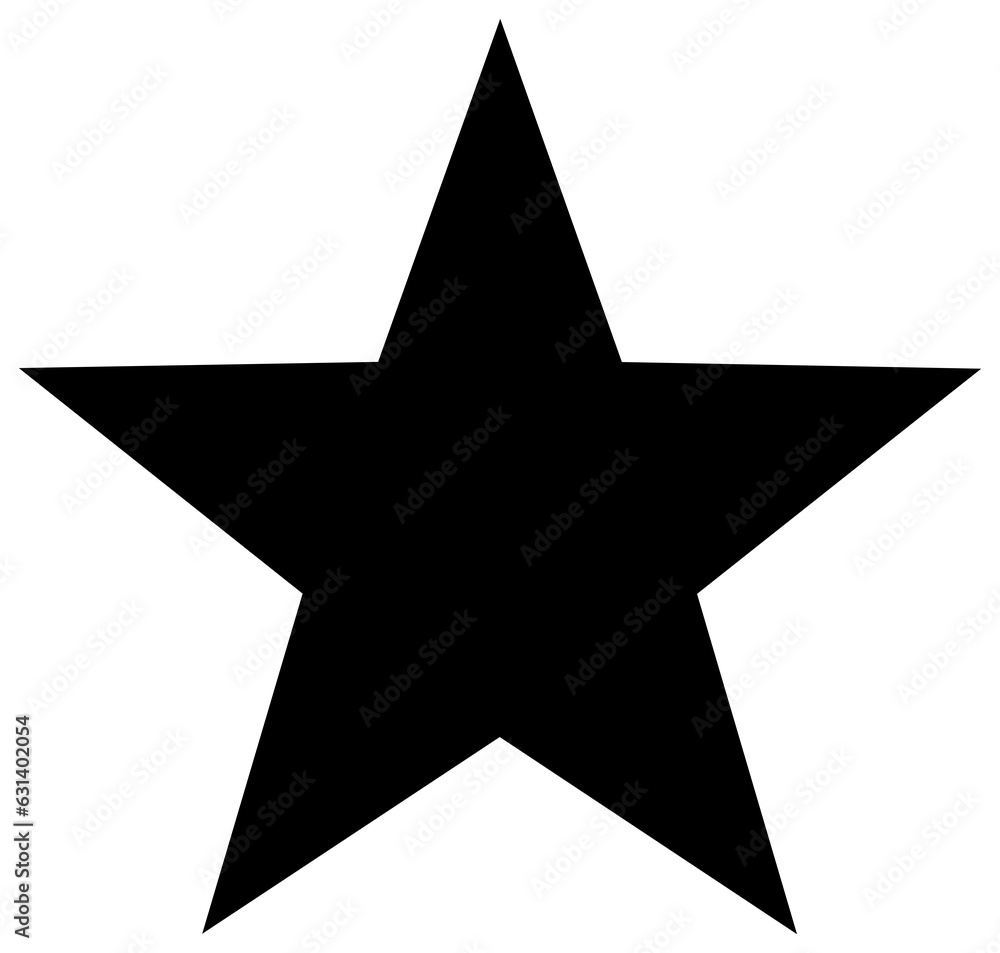 Star icon silhouette. Star icon silhouette.