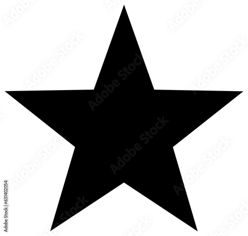 Star icon silhouette. 