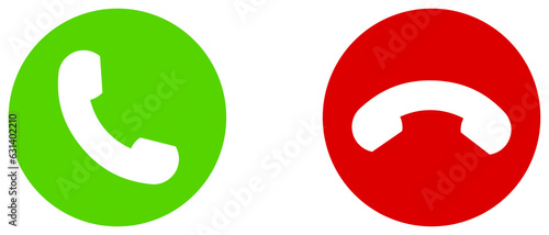 Fotografie Call answer and rejection icon