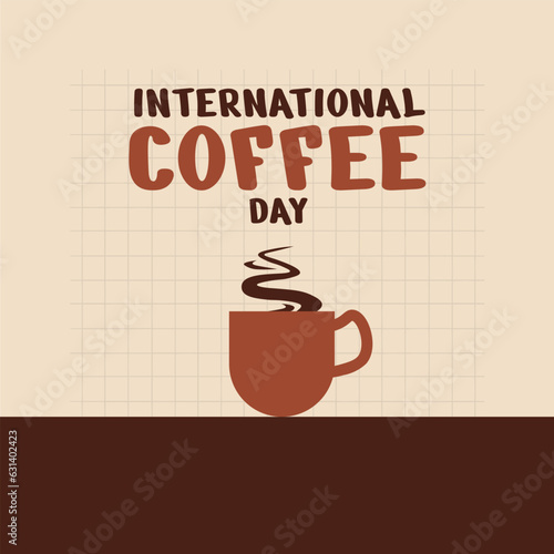 WORLD COFFEE DAY DESIGN VECTOR