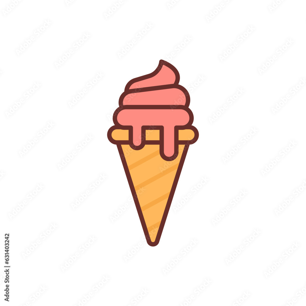 Ice Cream icon in vector. Illustration Ice Cream icon in vector. Illustration