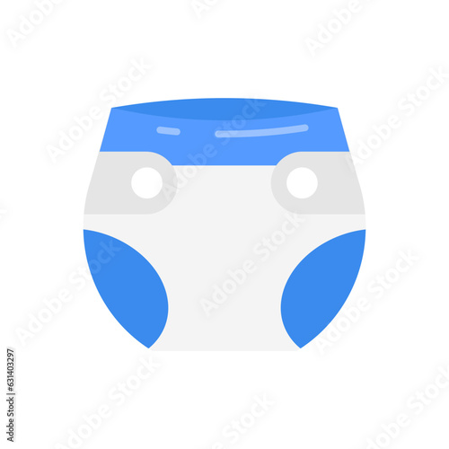 Diaper icon in vector. Illustration