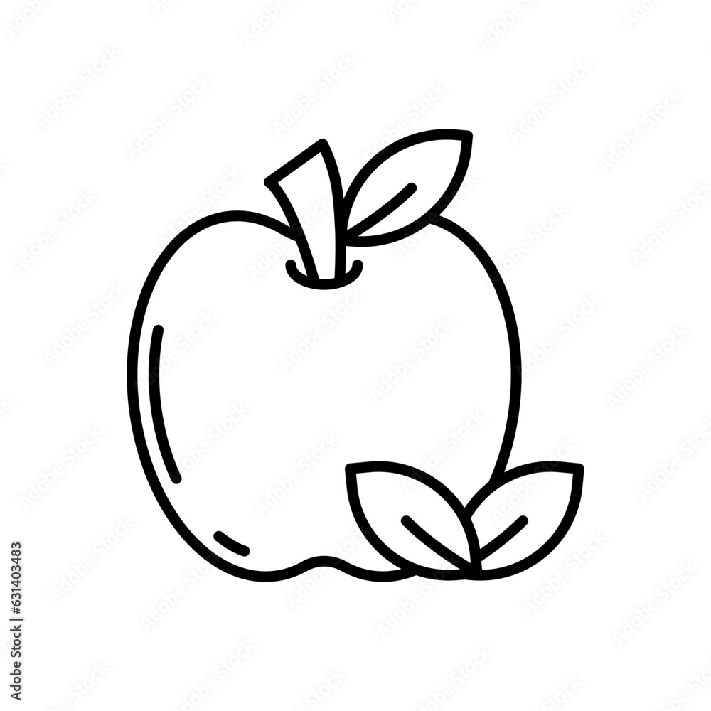 Apple icon in vector. Illustration Apple icon in vector. Illustration