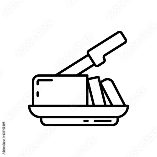 Butter icon in vector. Illustration