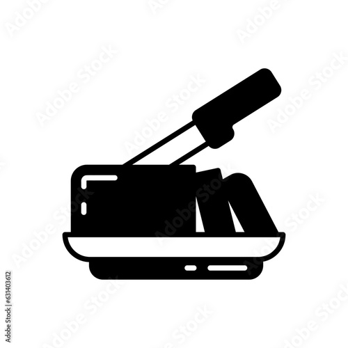 Butter icon in vector. Illustration