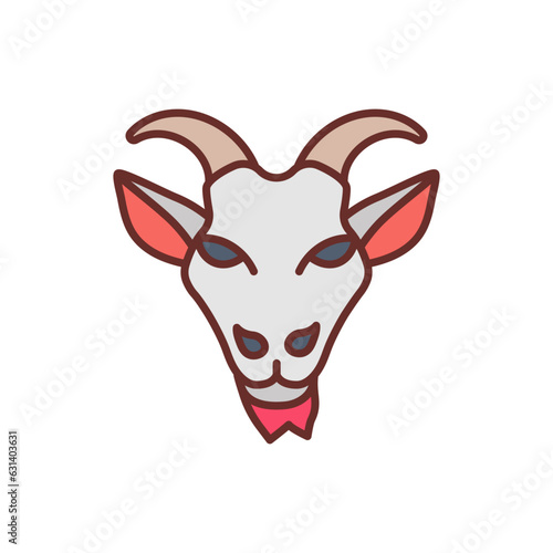 goat icon in vector. Illustration