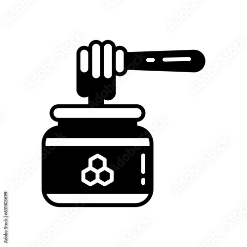 Honey icon in vector. Illustration