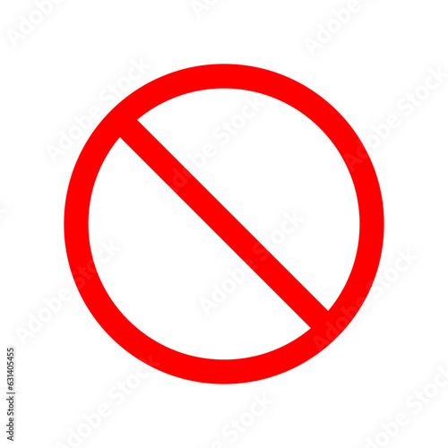Free Download Red Stop Restriction Blank Sign Isolated Vector Illustration - GFXLoad