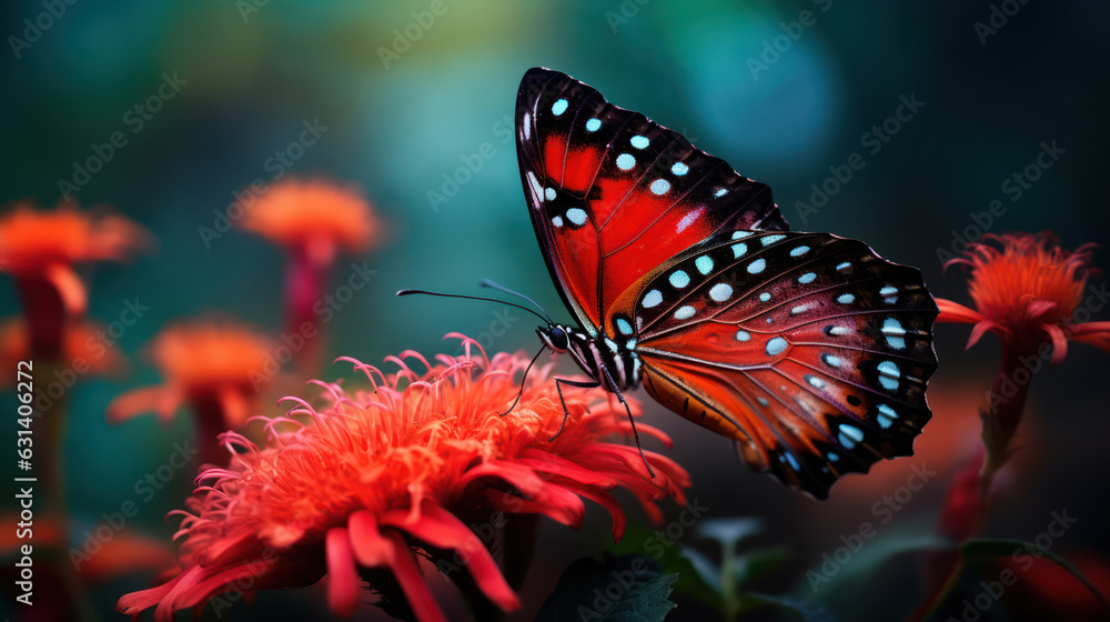 Macro butterfly sitting on flower Macro butterfly sitting on flower