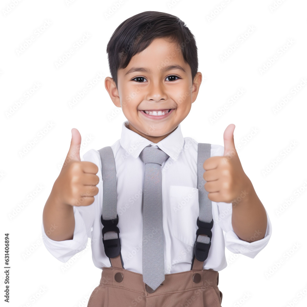 front view close up of a latin boy model dressed in Social worker costume with thumbs up isolated on a transparent white background front view close up of a latin boy model dressed in Social worker costume with thumbs up isolated on a transparent white background