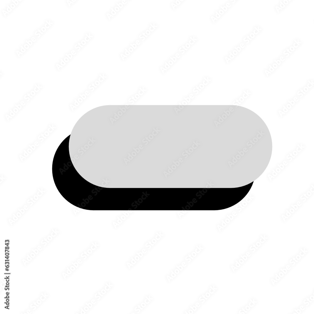 gray color blank label button with shadow gray color blank label button with shadow