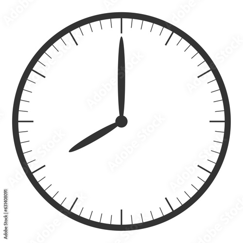 文字なしの時計8時00分（正面）-0-6