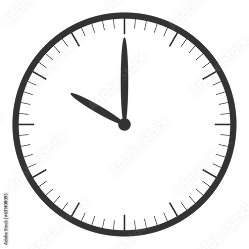 文字なしの時計10時00分（正面）-0-6