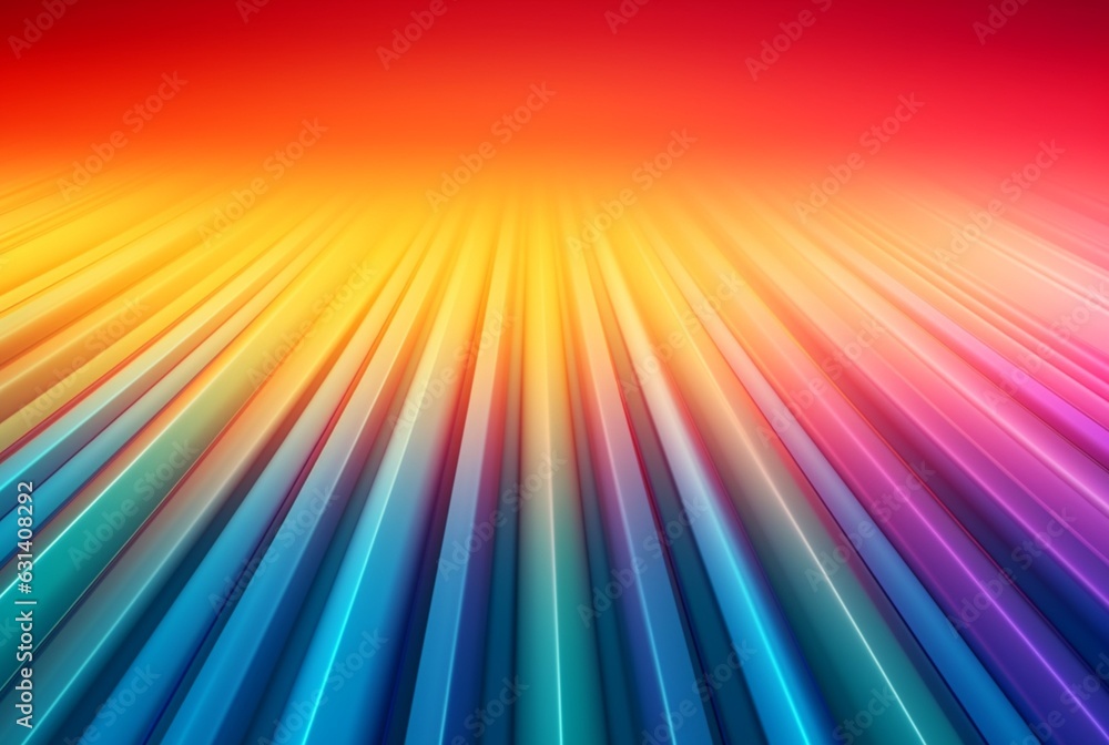 Obraz premium Ultra Wide Bright Striped Gradient background. generative ai