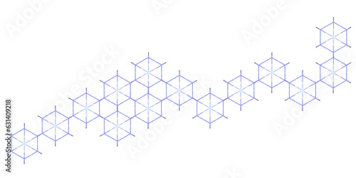 Modern futuristic geometric shapes pattern design background with hexagons