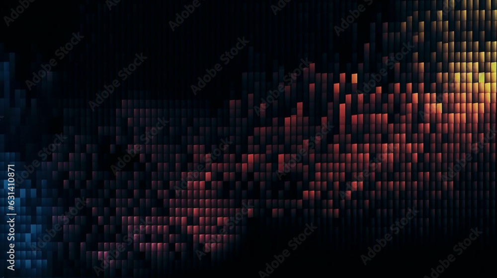 Dark tiny pixels texture futuristic background