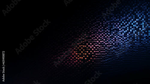 Dark tiny pixels texture futuristic background © alisaaa
