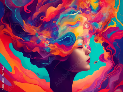  Surreal Reflections  Vivid Portrait of Innermost Thoughts  Psychedelic   DMT style 
