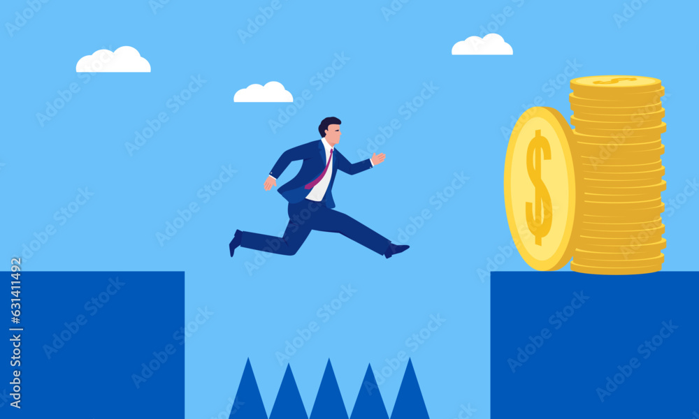 Obraz premium Scam, man tricked into a trap