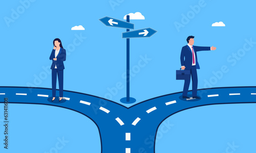 Negotiations, businessmen negotiate a breakdown.