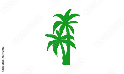 Coconut tree illustration vector design