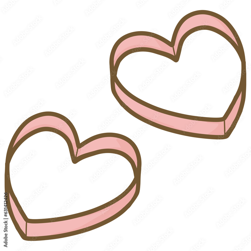Baking stuff in cute pink color illustration Baking stuff in cute pink color illustration