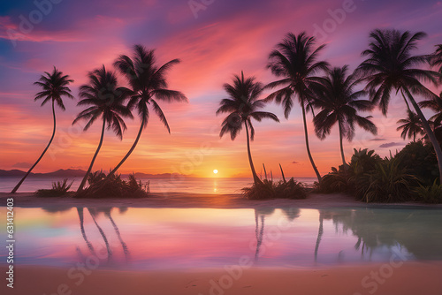 sunset on the beach © SungJoo
